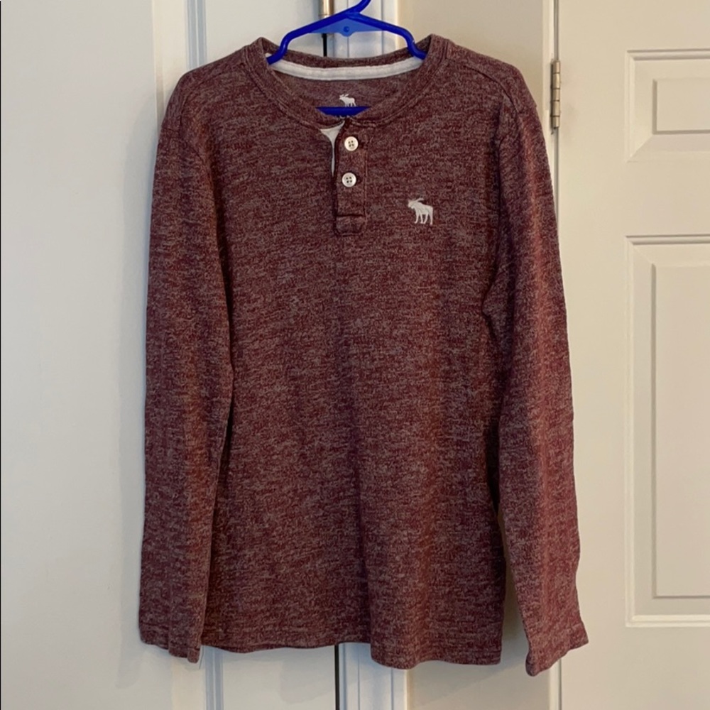 Boy’s Abercrombie 7/8 Long Sleeve Henley